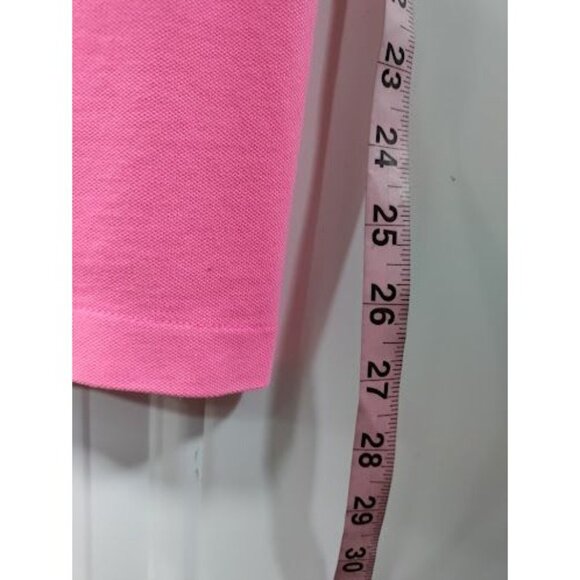 Vineyard Vines Embroidered Henley Polo Shirt Dress Cap Sleeve Pink Women's Small - Picture 12 of 13